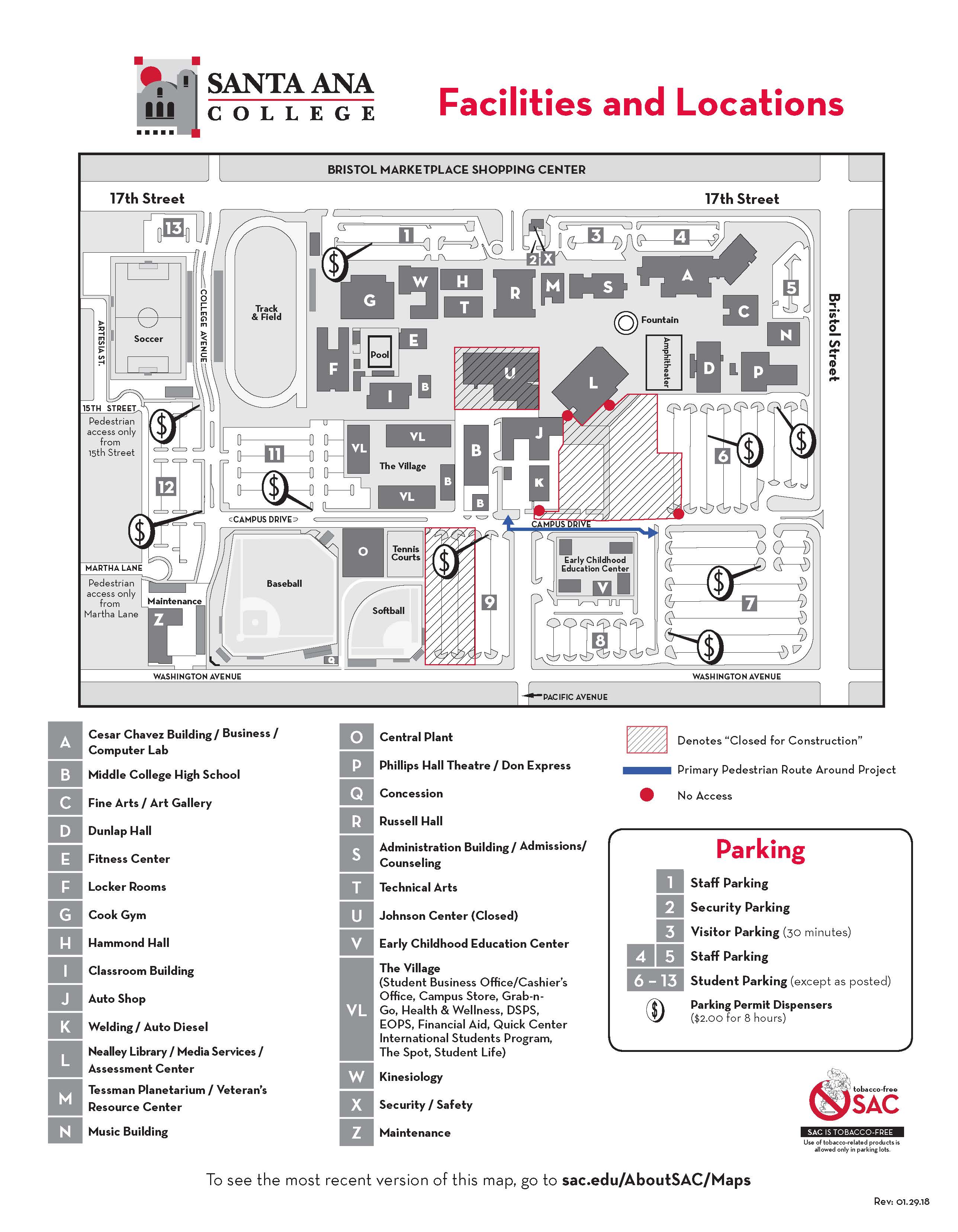 Santa Ana Center Seating Chart