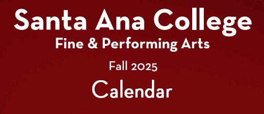 Santa Ana College FPA Fall 2025 Calendar