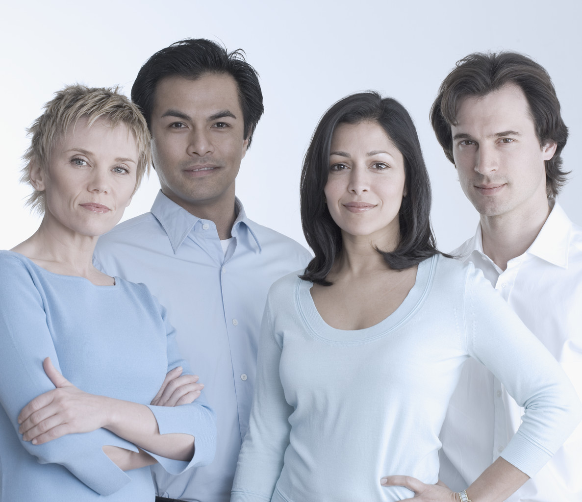 Two men and two women standing together