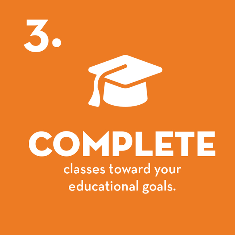 complete classes toward your educational goals