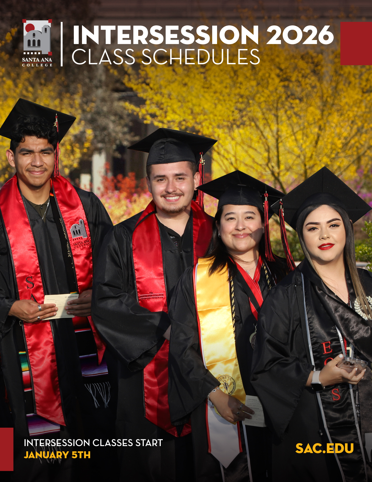 Spring 2026 schedule cover