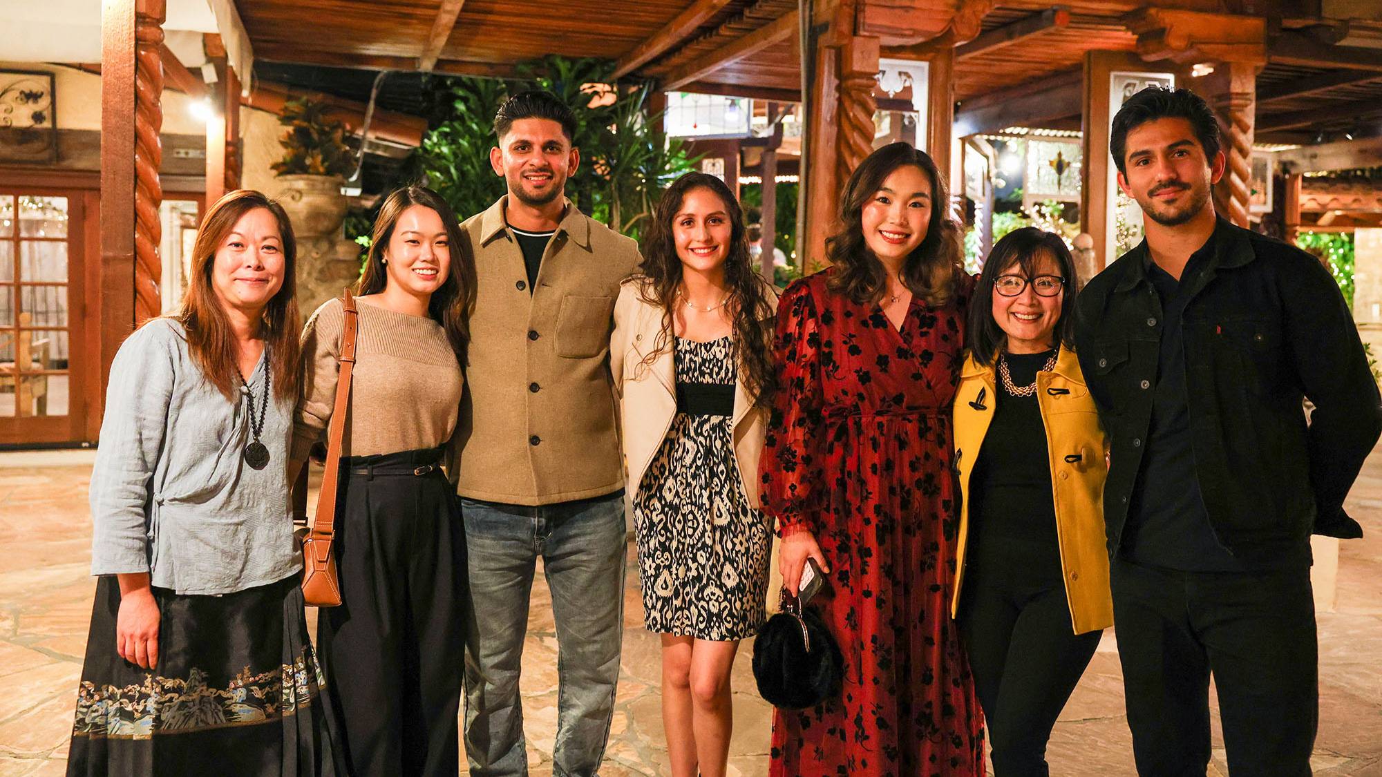 Staff and isp students at a gala