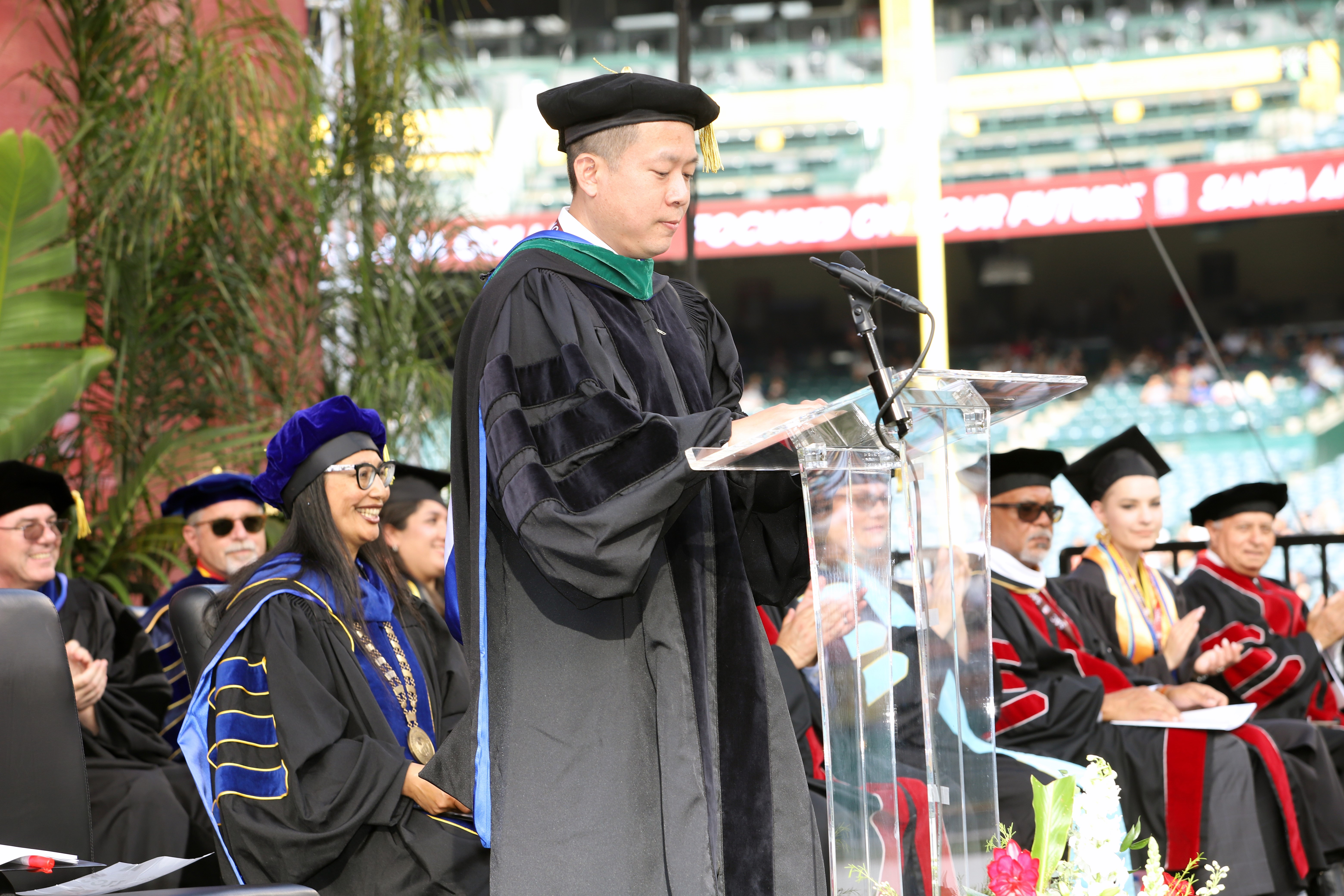 Dr. Nguyen speaks at 2022 SAC Commencement 