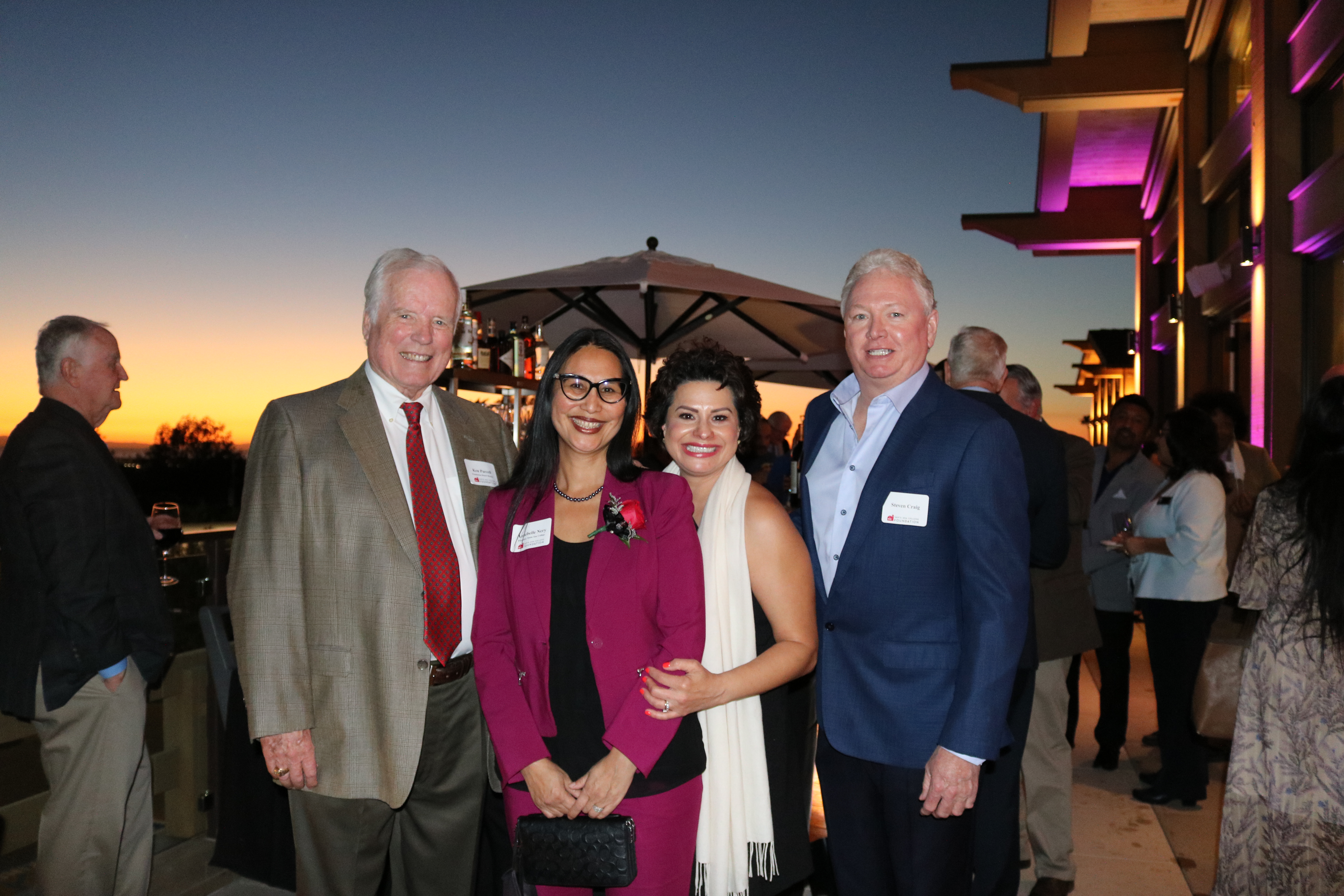 Santa Ana College Foundation Chairman Ken Purcell, Santa Ana College President Dr. Annebelle Nery, Santa Ana College Foundation
