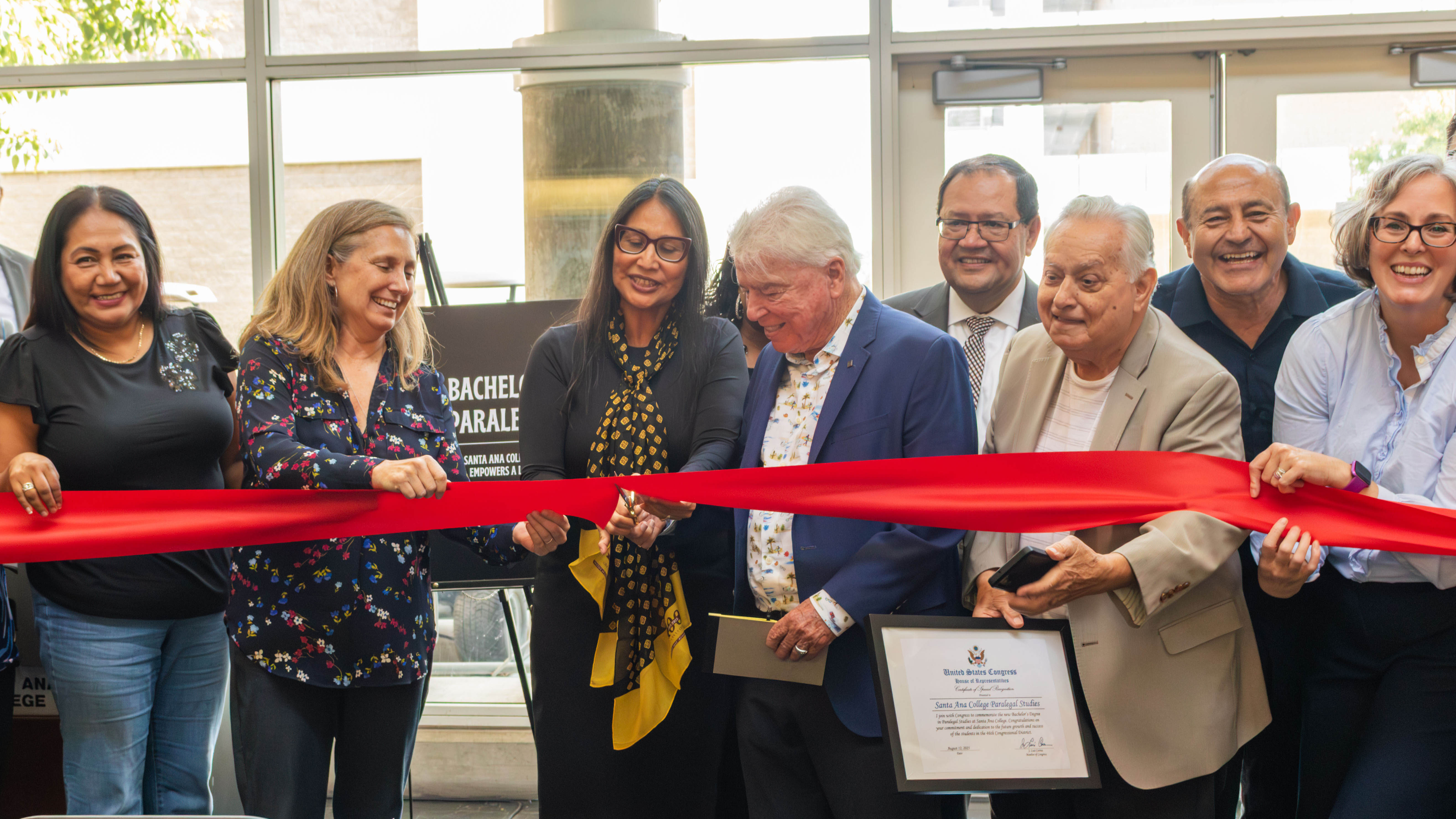Paralegal Studies ribbon cutting ceremony