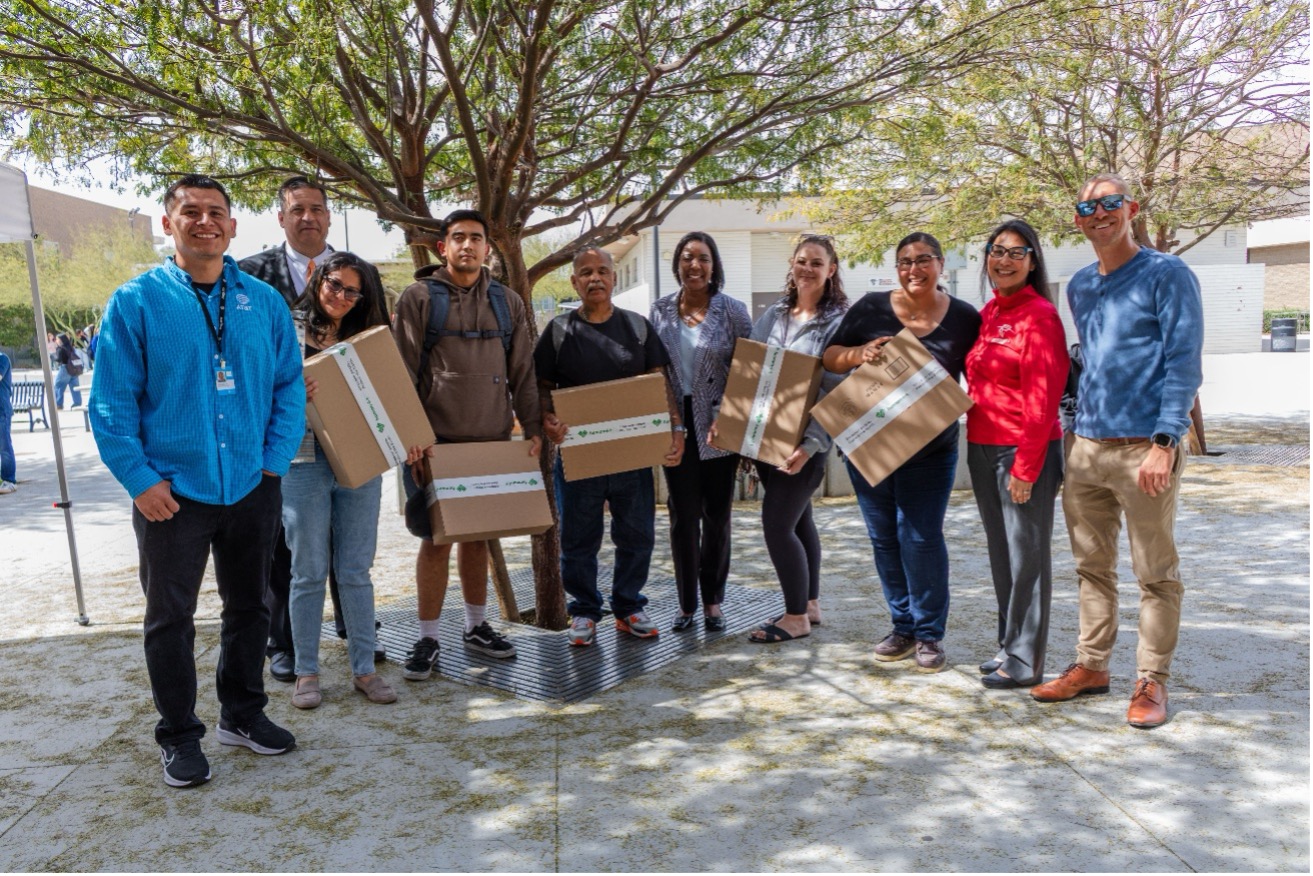 Santa Ana College & AT&T ON Campus Laptop Distribution event, February 27, 2025.