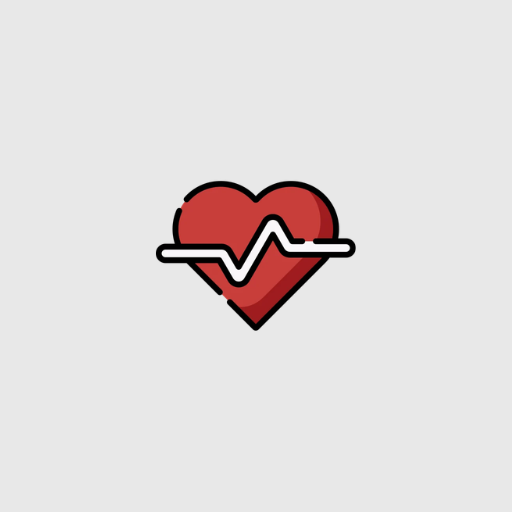 Heart with a heartbeat inside
