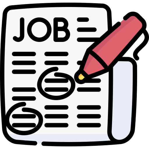 Newspaper job listings marked with a pen for career opportunities at Santa Ana College